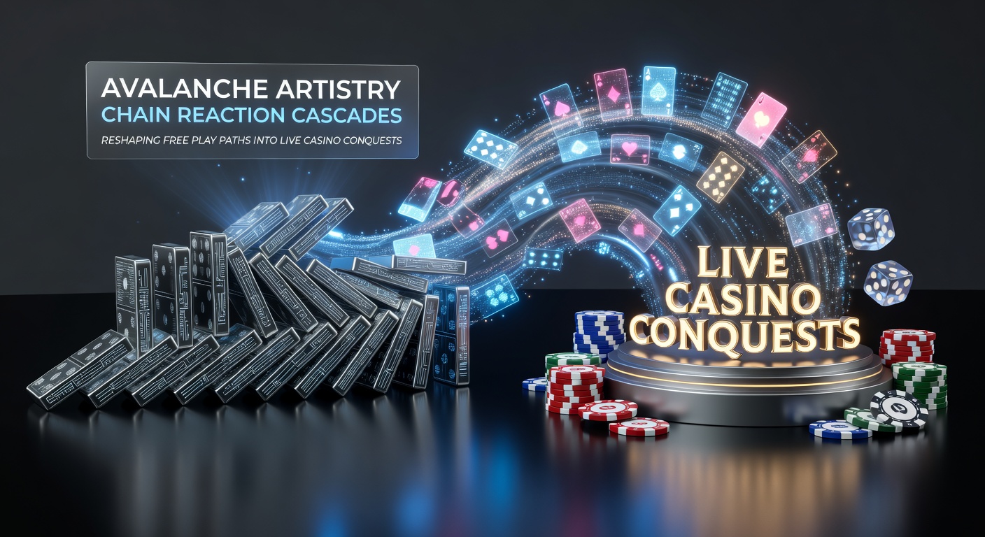 Dynamische avalanche-reels met vallende symbolen die wincombinaties activeren in een online slot