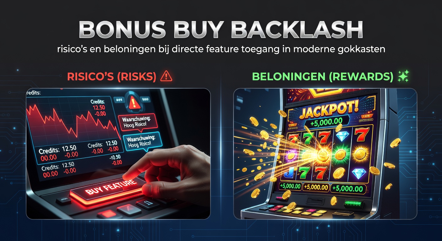 Grafiek met risico-indicatoren en uitbetalingscurves van bonus buy features in gokkasten, illustrerend volatiliteit