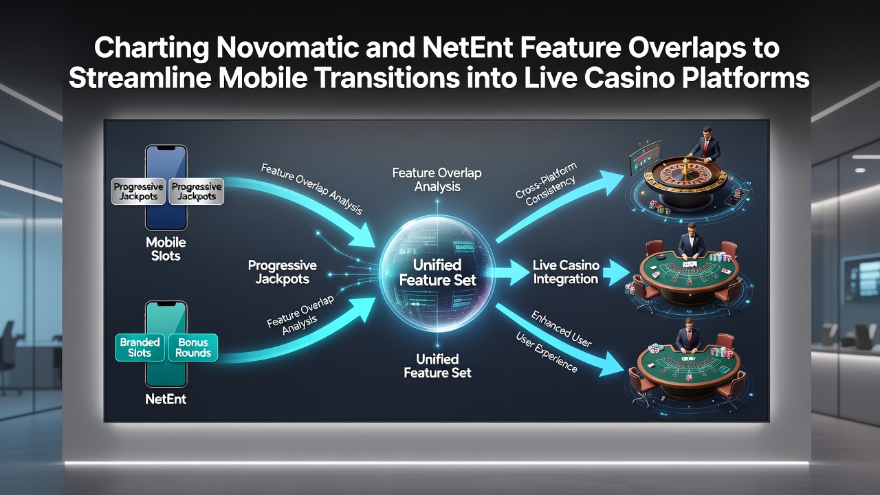 Vergelijking van mobiele en live casino interfaces met Novomatic en NetEnt features