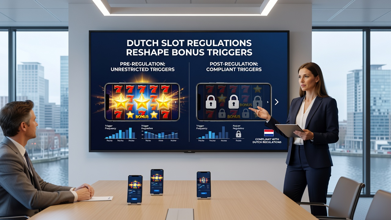 Vergelijking van bonus trigger schermen voor en na de Nederlandse regelgeving op mobiele apparaten