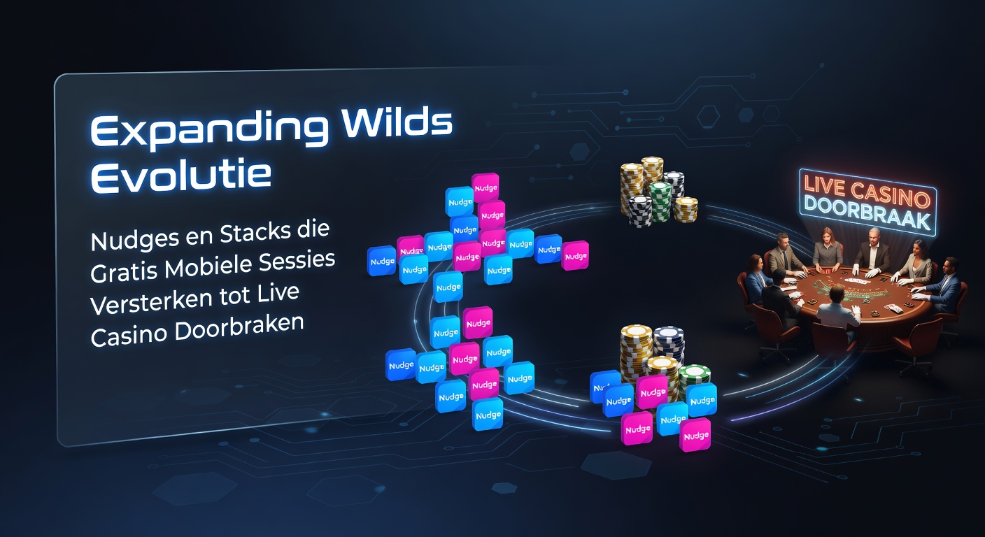 Animatie van expanding wilds die een hele rij vullen op een mobiel slotspel, met nudges die reels verschuiven voor extra winsten