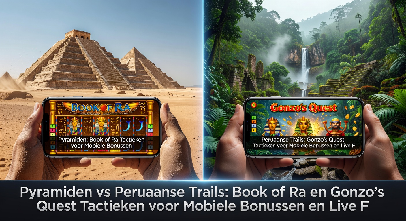 Mobiele schermen met Book of Ra free spins en Gonzo's Quest avalanche-multipliers tijdens een live stream-sessie