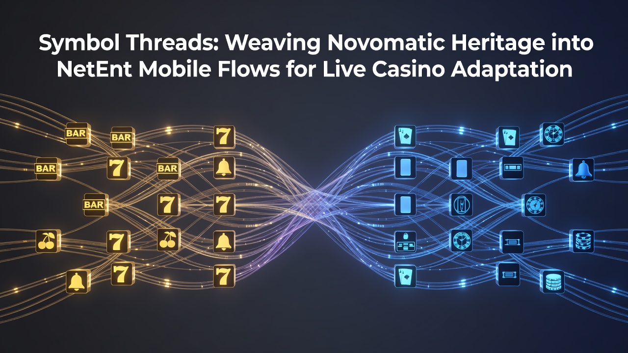 Mobiele flows met verweven symbolen die overgaan naar live casino tafels