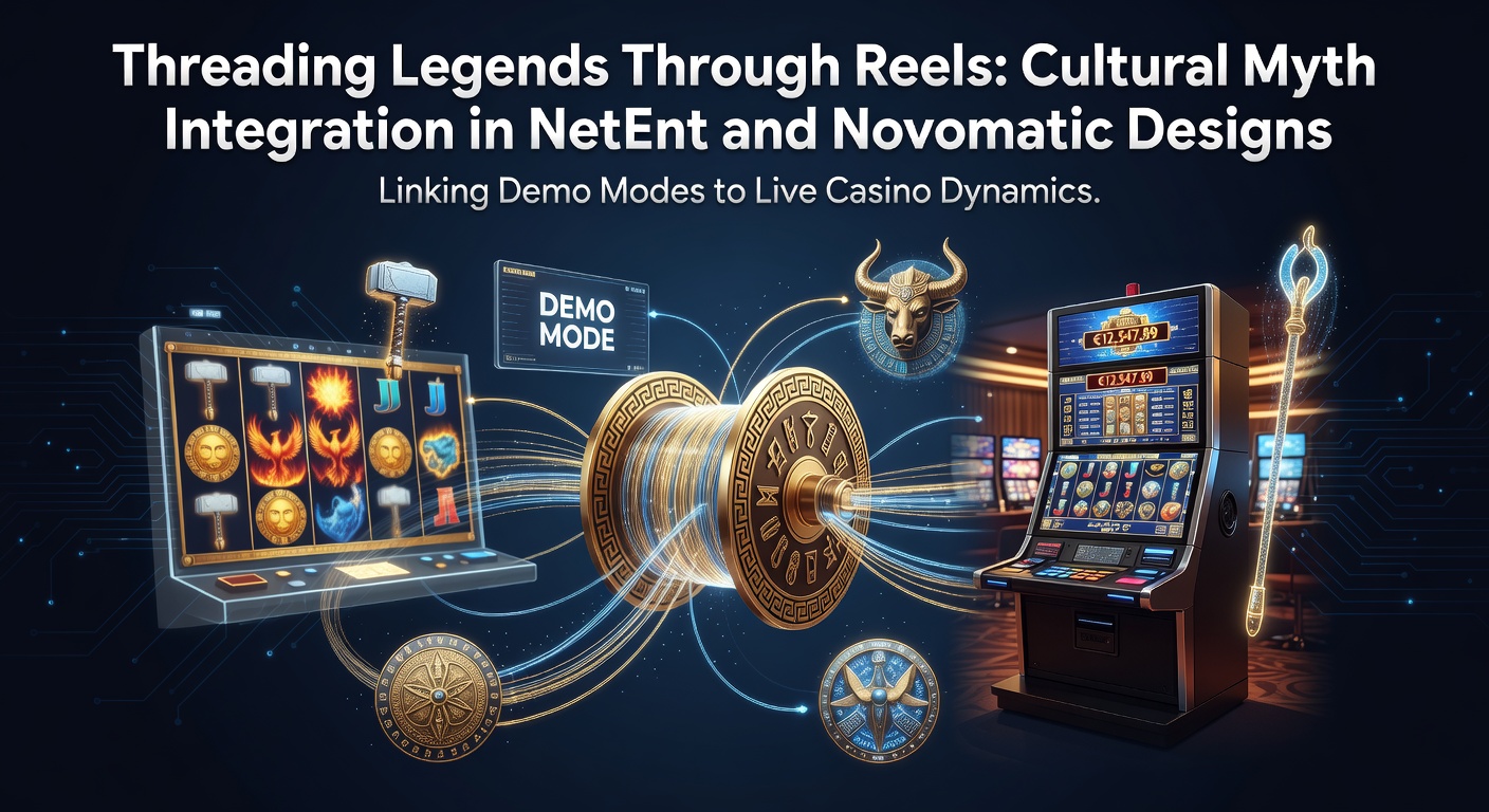 NetEnt en Novomatic slots met culturele mythe-elementen in demo en live modi